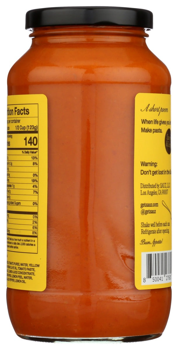 Sauz: Summer Lemon Marinara Sauce, 25 Oz