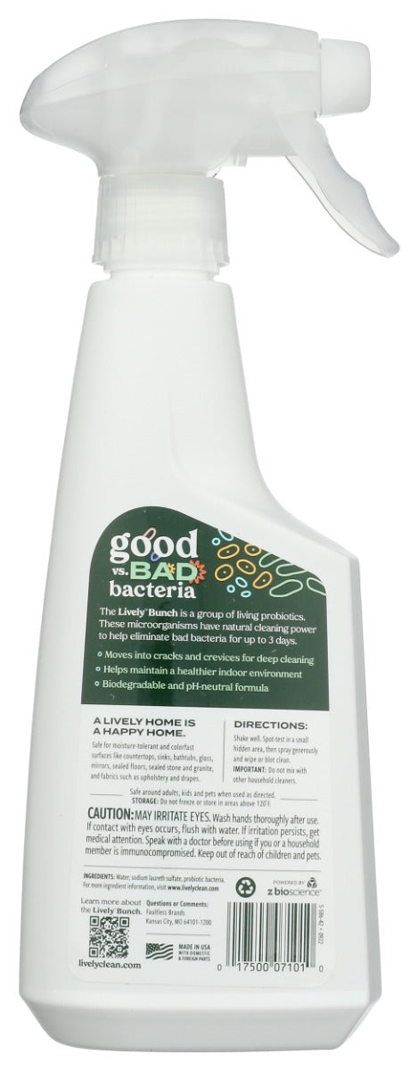 Lively: Probiotic Multi Surface Cleaner, 16 Fo