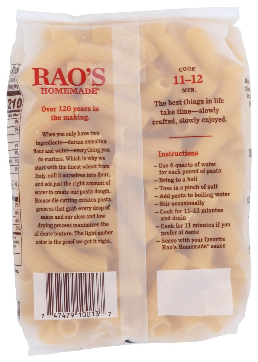 Raos: Pasta Rigatoni, 16 Oz