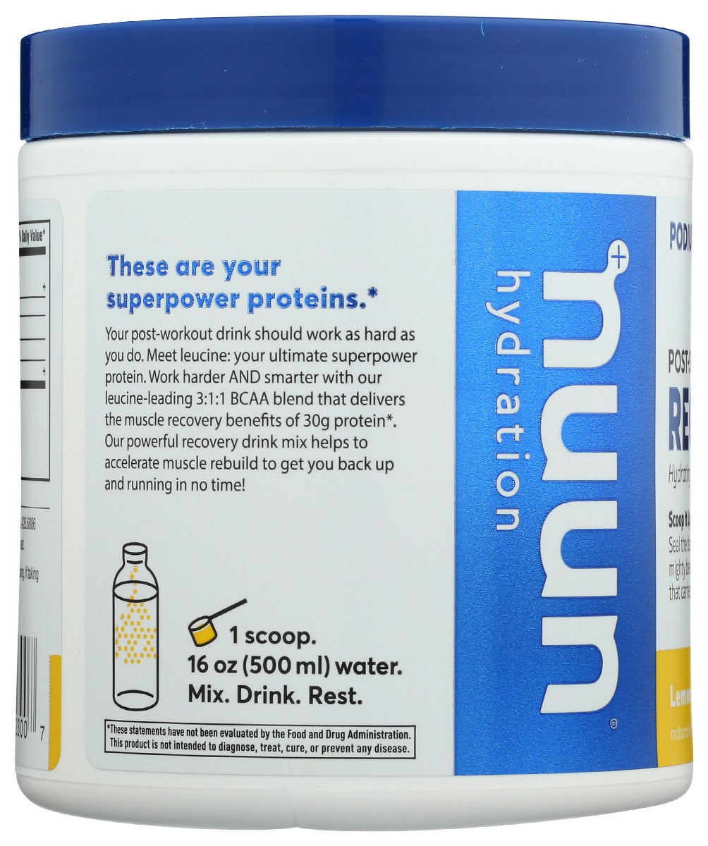 Nuun: Recover Lemonade, 12 Oz