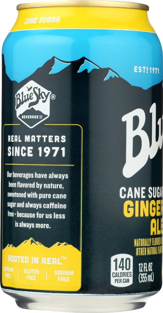 Blue Sky: Soda Ginger Ale, 72 Oz