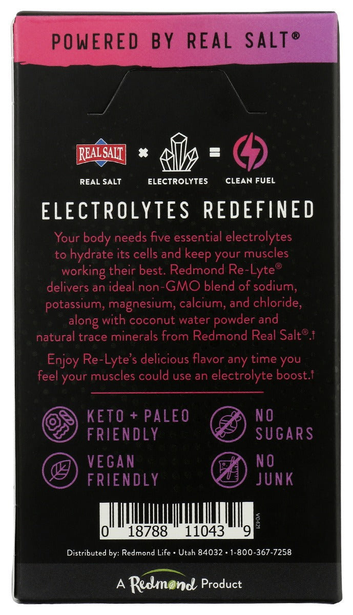 Redmond: Electrolyte Mx Berry 15Pk, 15 Pk