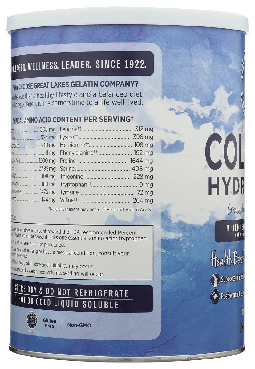 Great Lakes: Collagen Powder Mxd Brry, 10 Oz