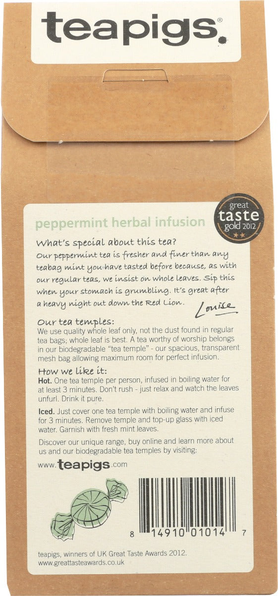 Teapigs: Tea Pepprmnt Leaves, 15 Ea