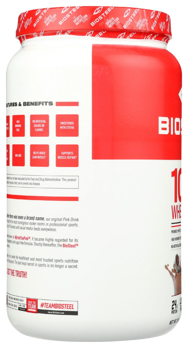 Biosteel: Whey Protein Pwdr Chocola, 26.5 Oz