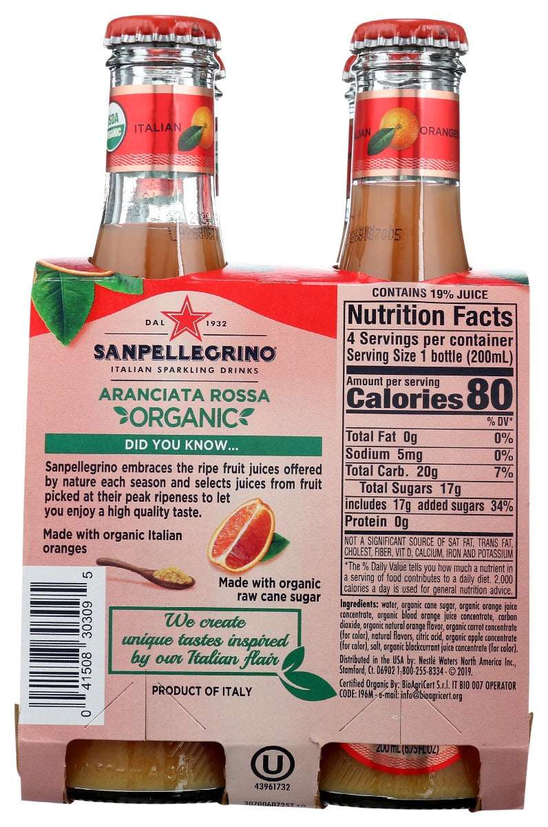 San Pellegrino: Arnciata Rosa Org 4Pk, 27 Fo