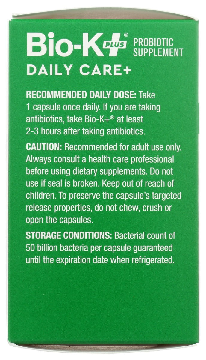 Bio K: Probiotic Daily 50Bil, 30 Cp