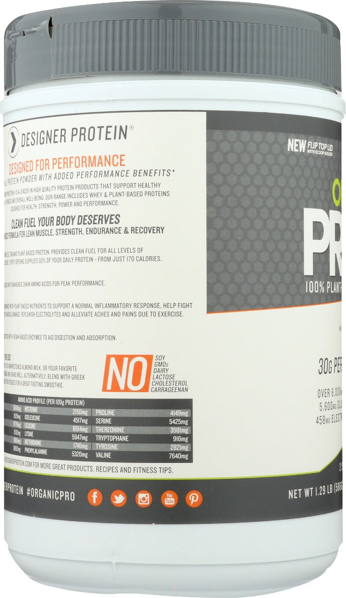 Designer Protein Whey: Pro30 Plant Choc Org, 1.29 Lb