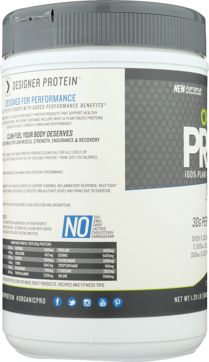 Designer Protein Whey: Pro30 Plant Van Org, 1.29 Lb