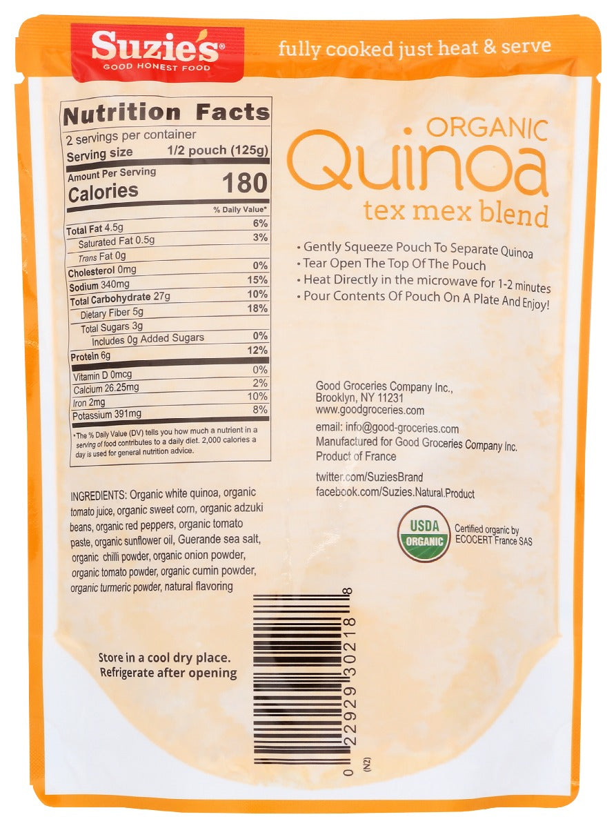 Suzies: Quinoa Tex Mex, 9 Oz