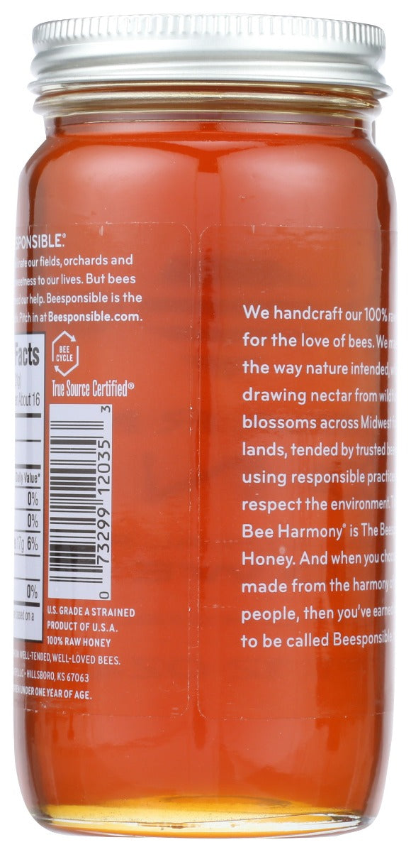 Bee Harmony: Honey Regional Midwest, 12 Oz