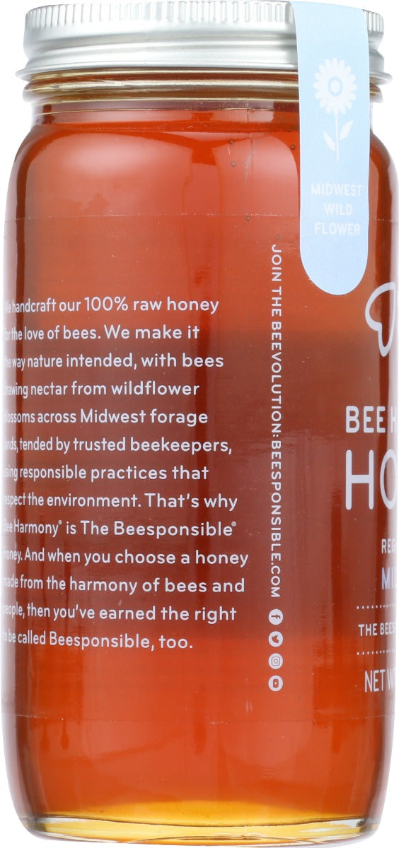 Bee Harmony: Honey Regional Midwest, 12 Oz