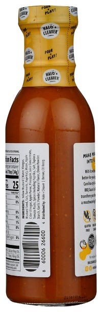 Halo And Cleaver: Sauce Bbq Gold Mustard, 13 Oz