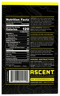 Ascent: Whey Prtn Chc 15Pk, 6 Oz