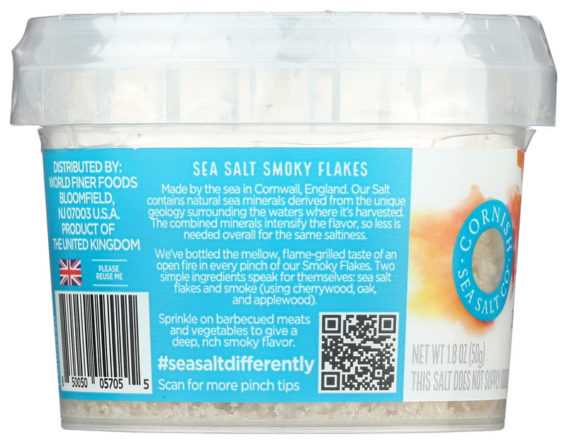 Cornish Sea Salt: Sea Salt Smoked Flakes, 1.8 Oz