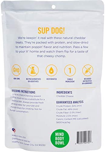 Mind Body Bowl: Cheddar Cheese Dog Cat Treat, 3.5 Oz