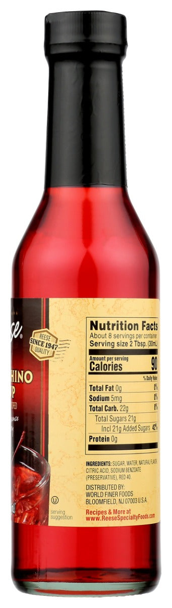 Reese: Maraschino Syrup, 8 Oz