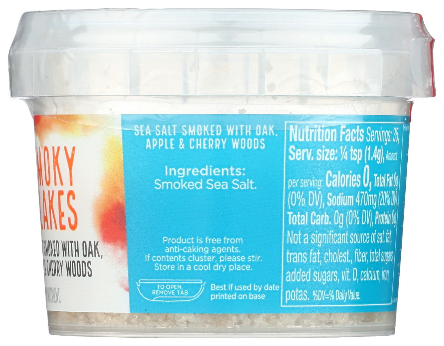 Cornish Sea Salt: Sea Salt Smoked Flakes, 1.8 Oz