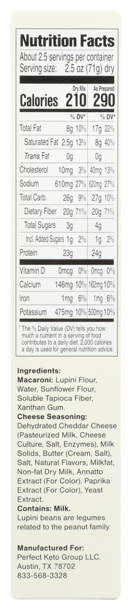 Superfat: Keto Mac And Cheese Yellow Cheddar, 6 Oz