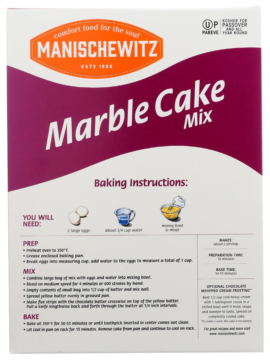 Manischewitz: Marble Cake Mix, 12 Oz