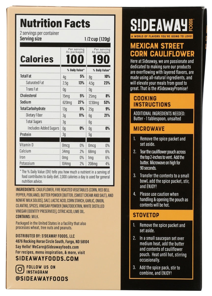 Sideaway Foods: Mexican Street Corn Cauliflower, 8.5 Oz