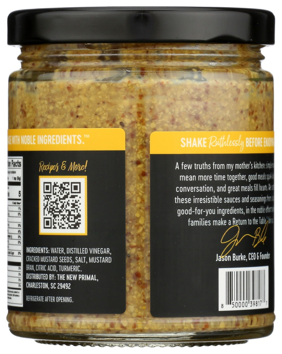 The New Primal: Coarse Dijon Mustard, 8.5 Oz