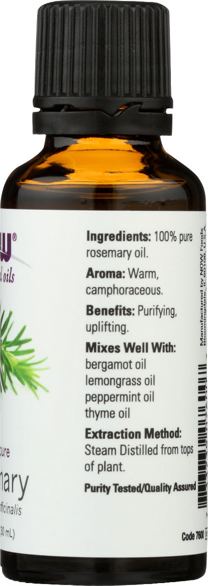 Now: Rosemary Essential Oil, 1 Oz