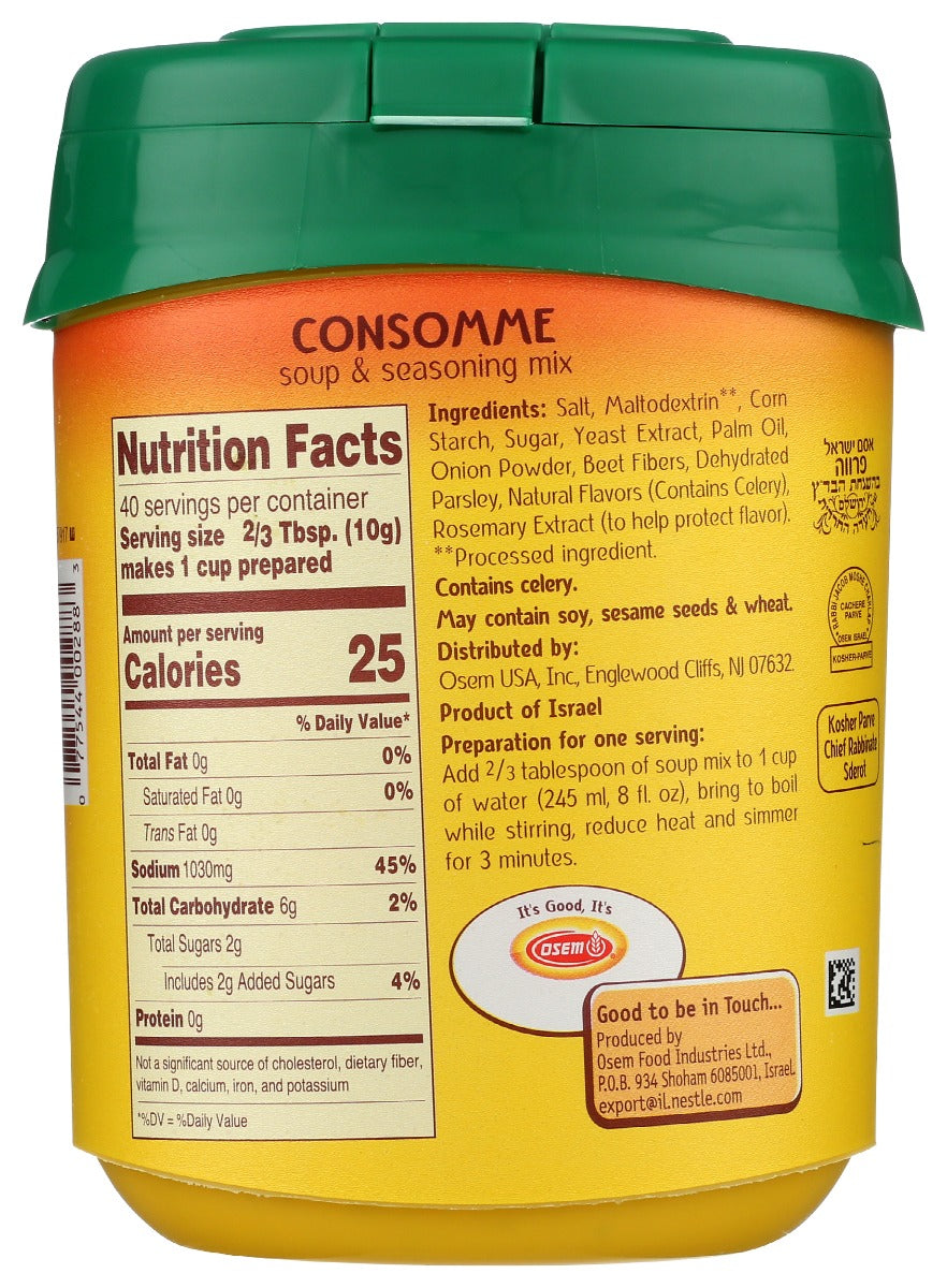 Osem: Consomme Chicken Natural Ingredients Soup Mix, 14.1 Oz