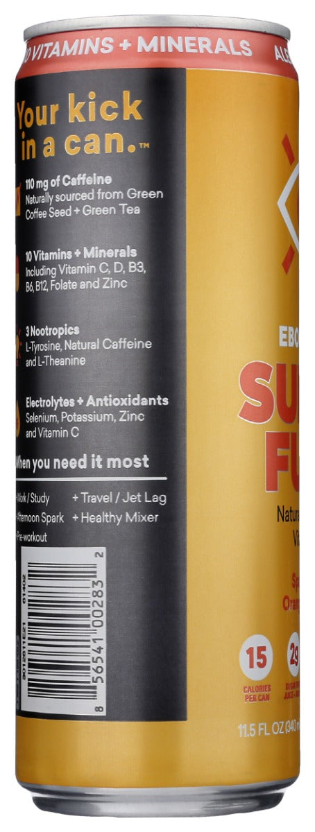 Eboost: Super Fuel Natural Energy Plus Vitamins Orange Mango, 12 Oz