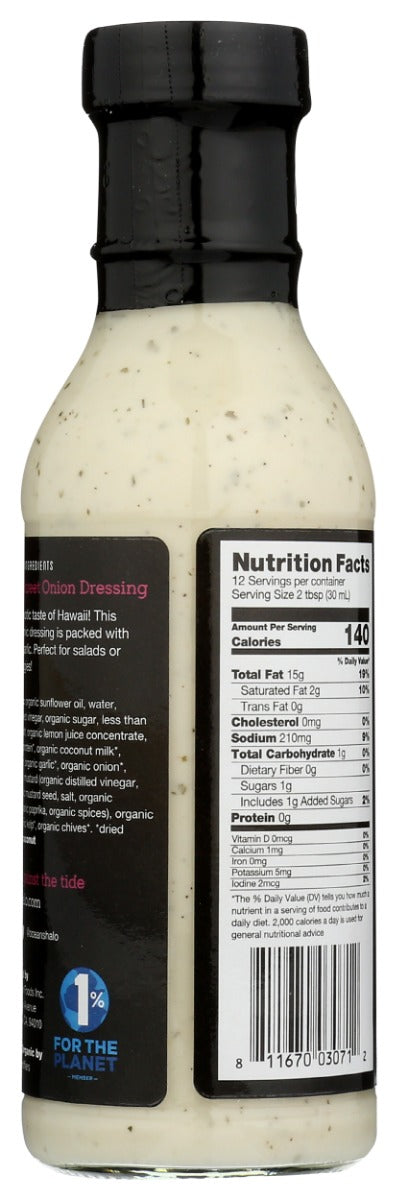 Oceans Halo: Maui Onion Style Ranch Dressing, 12 Fo