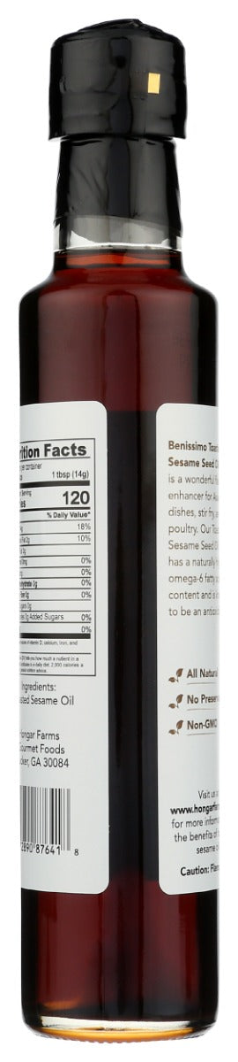 Benissimo: Toasted Sesame Seed Oil, 8.45 Fo