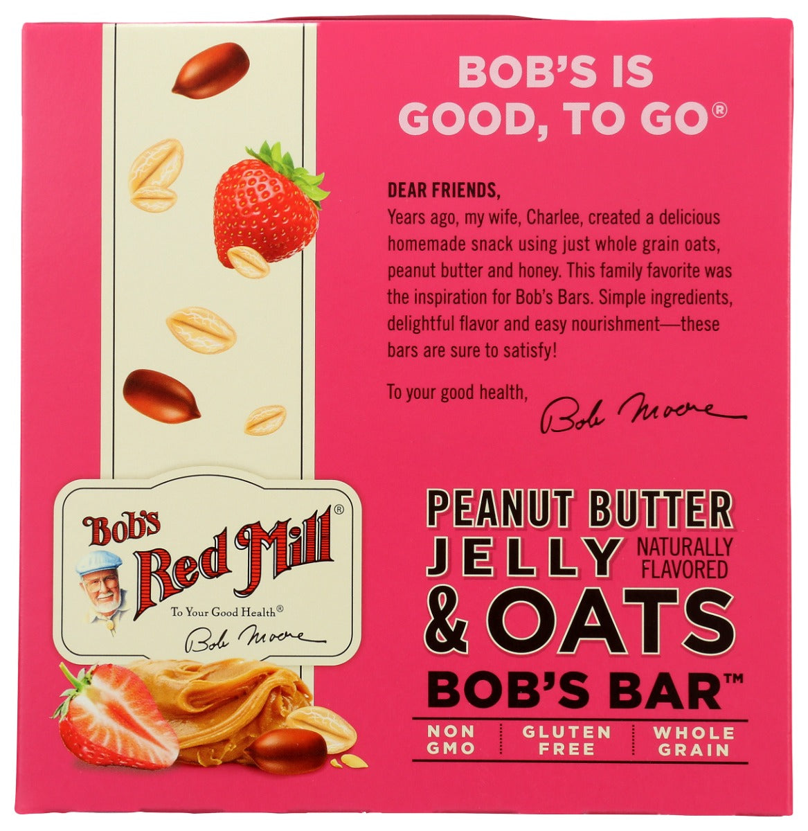 Bobs Red Mill: Peanut Butter Jelly And Oats Bob's Bar 5Pk, 7.4 Oz