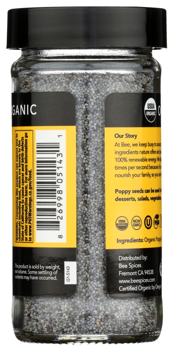 Beespices: Organic Poppy Seeds, 2 Oz