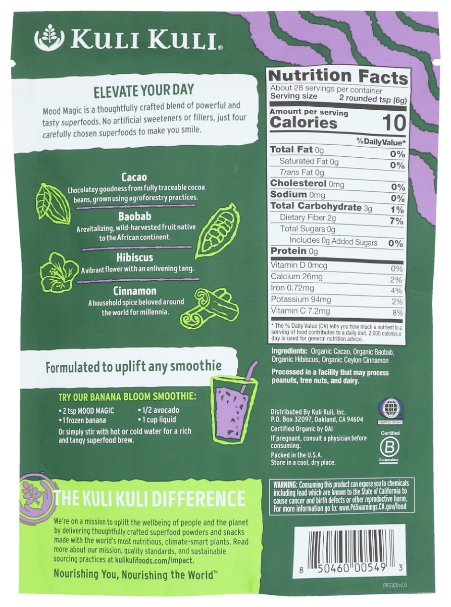 Kuli Kuli Mo: Mood Magic Superfood Blend, 6 Oz