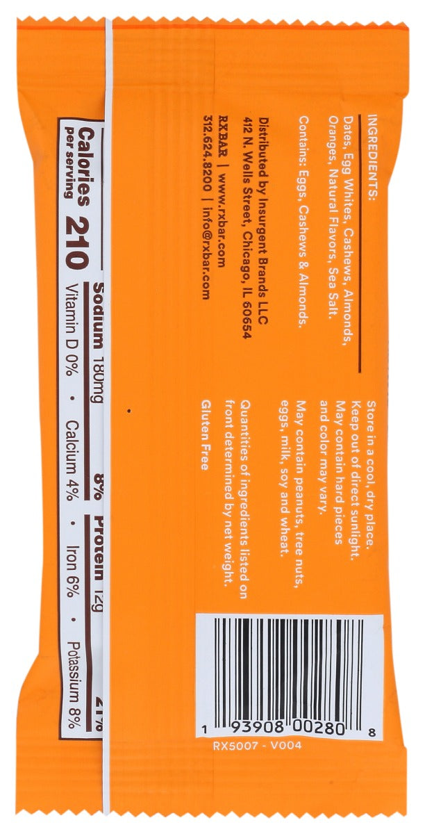 Rxbar: Orange Protein Bars, 1.83 Oz