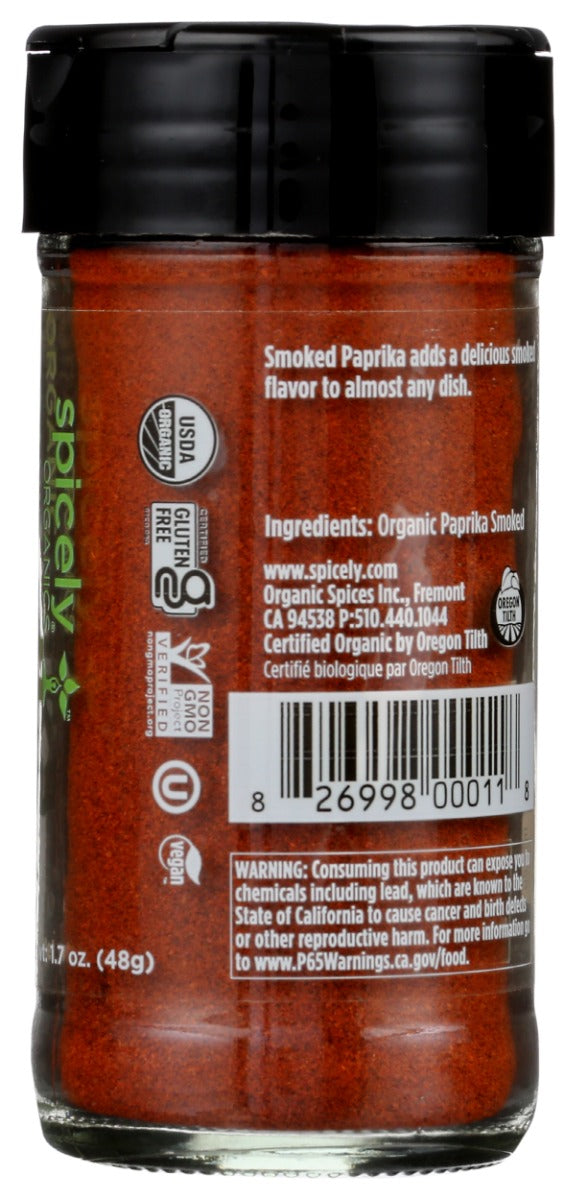 Spicely Organics: Organic Paprika Smoked Jar, 1.7 Oz