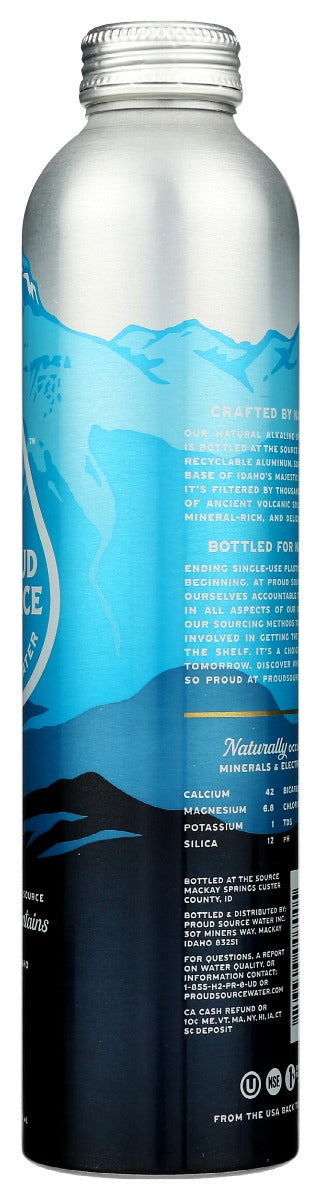 Proud Source: Rocky Mountain Alkaline Spring Water, 25.3 Fo