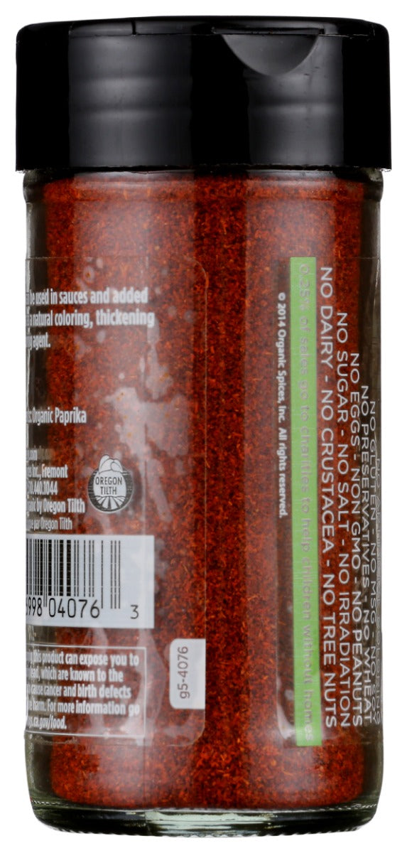 Spicely Organics: Organic Paprika Jar, 1.7 Oz