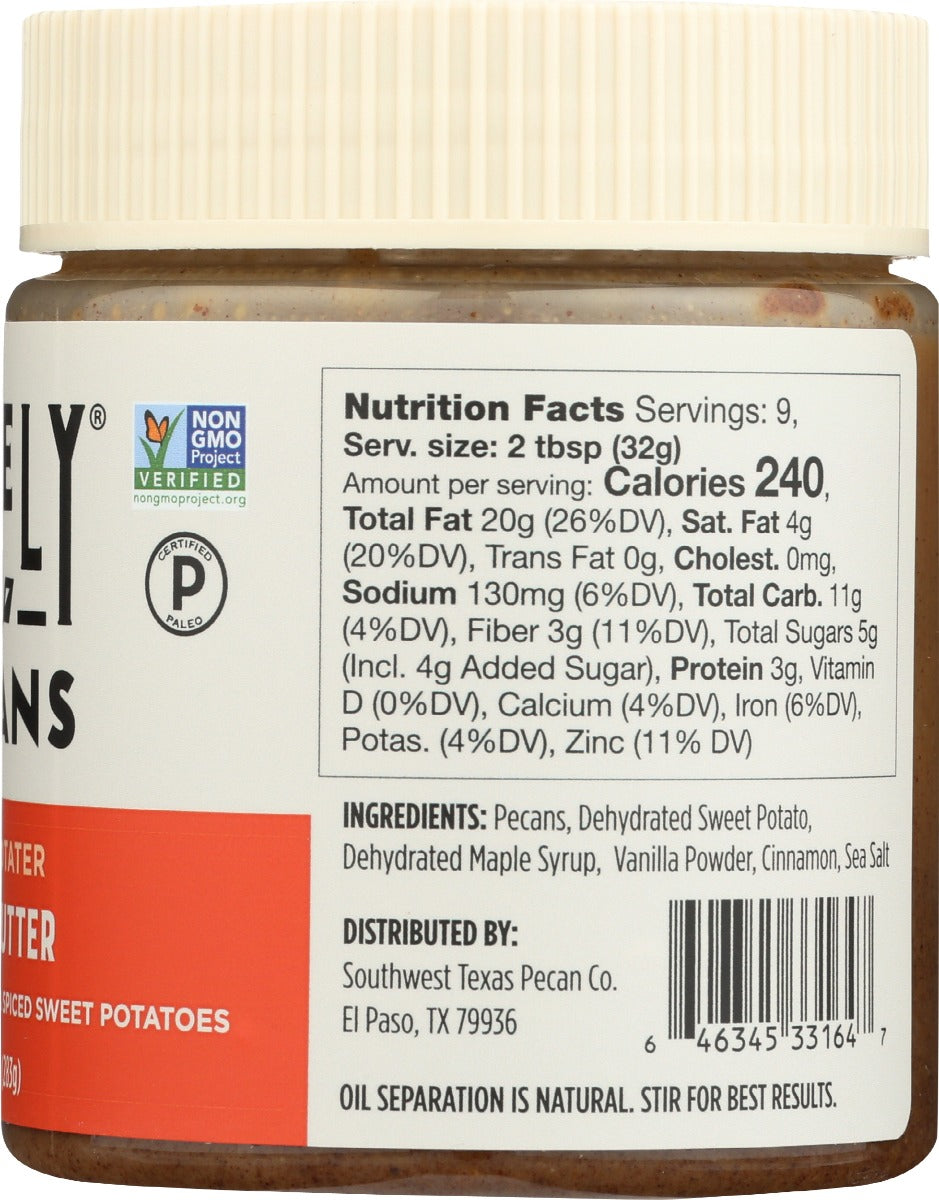 Purely Pecans: Sweet Potater Pie Pecan Butter, 10 Oz