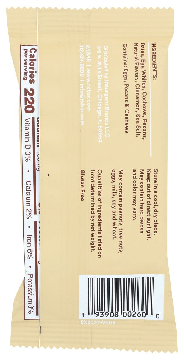 Rxbar: Pecan Protein Bars, 1.83 Oz