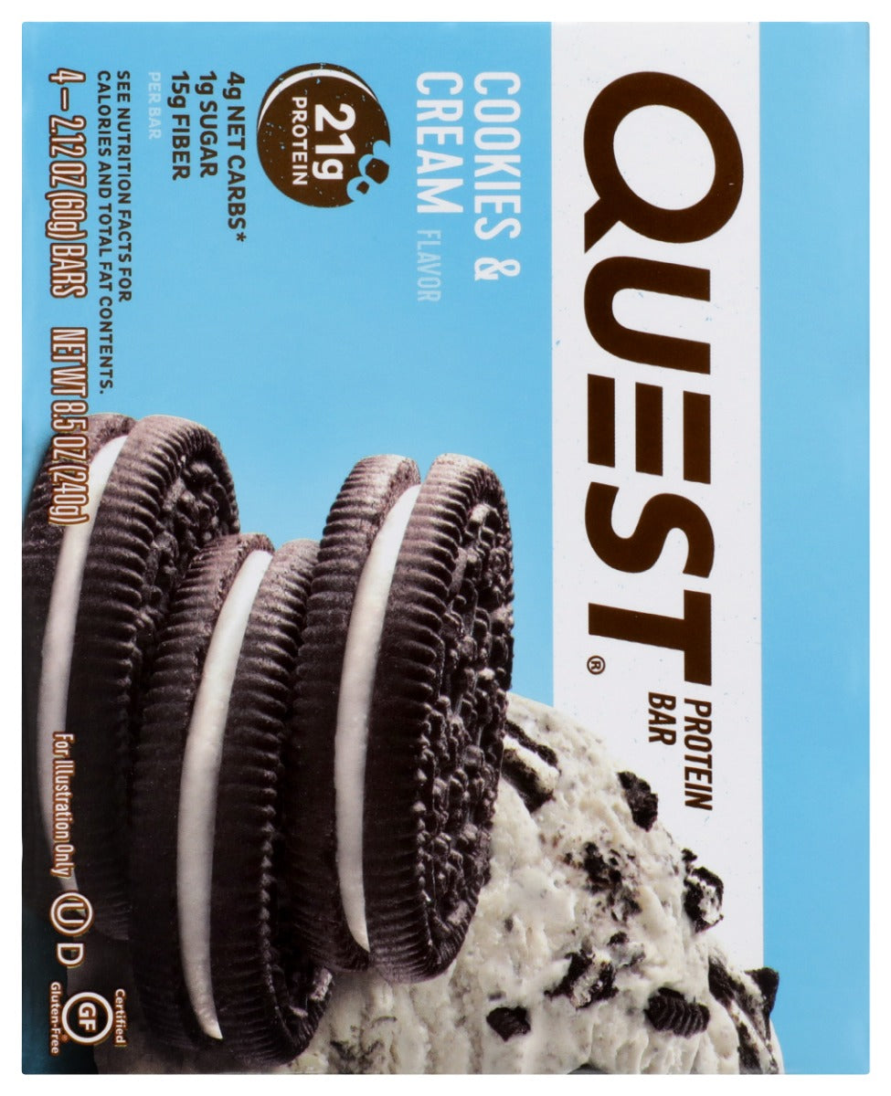 Quest: Cookies And Cream Bars 4Pk, 8.5 Oz