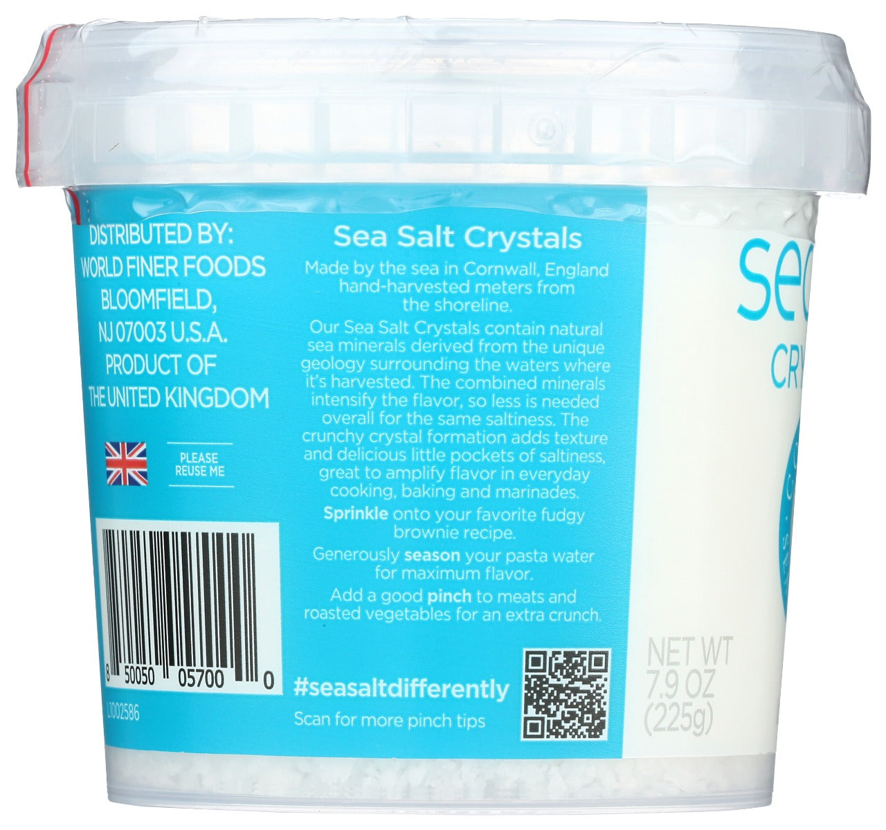 Cornish Sea Salt: Original Sea Salt Crystals, 7.9 Oz