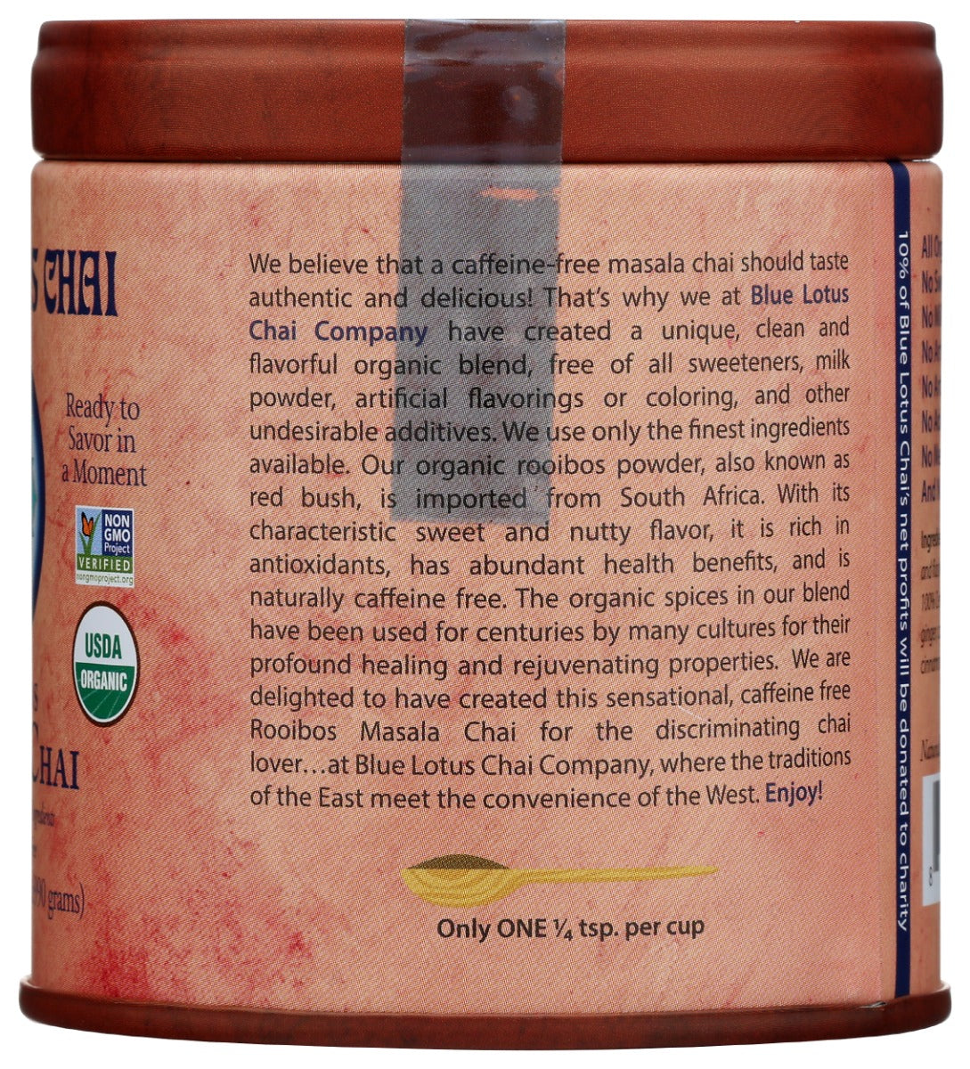 Blue Lotus Chai: Organic Rooibos Masala Chai, 2 Oz