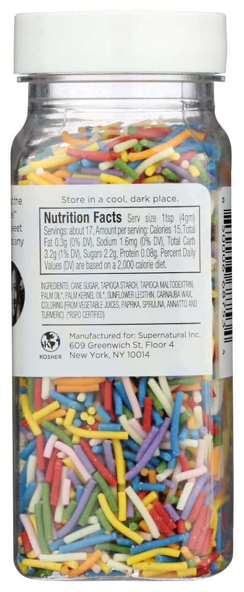 Supernatural: Rainbow Crunchies Sprinkles, 3 Oz