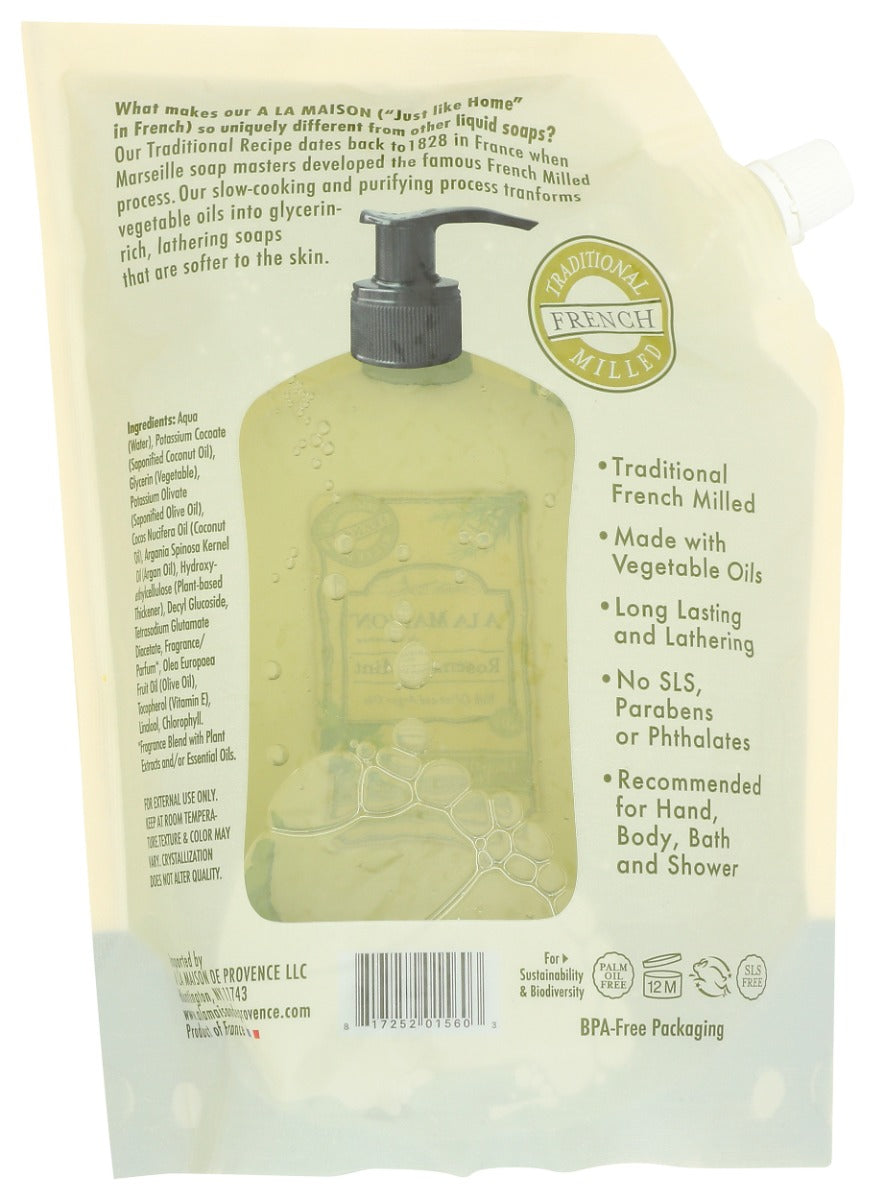 A La Maison: Rosemary Mint Liquid Soap, 33.8 Fo