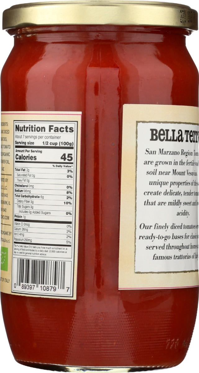 Bella Terra: Diced Tomatoes Fire Roasted, 24 Oz