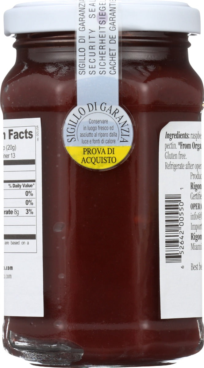 Rigoni: Organic Fruit Spread Raspberry, 8.82 Oz