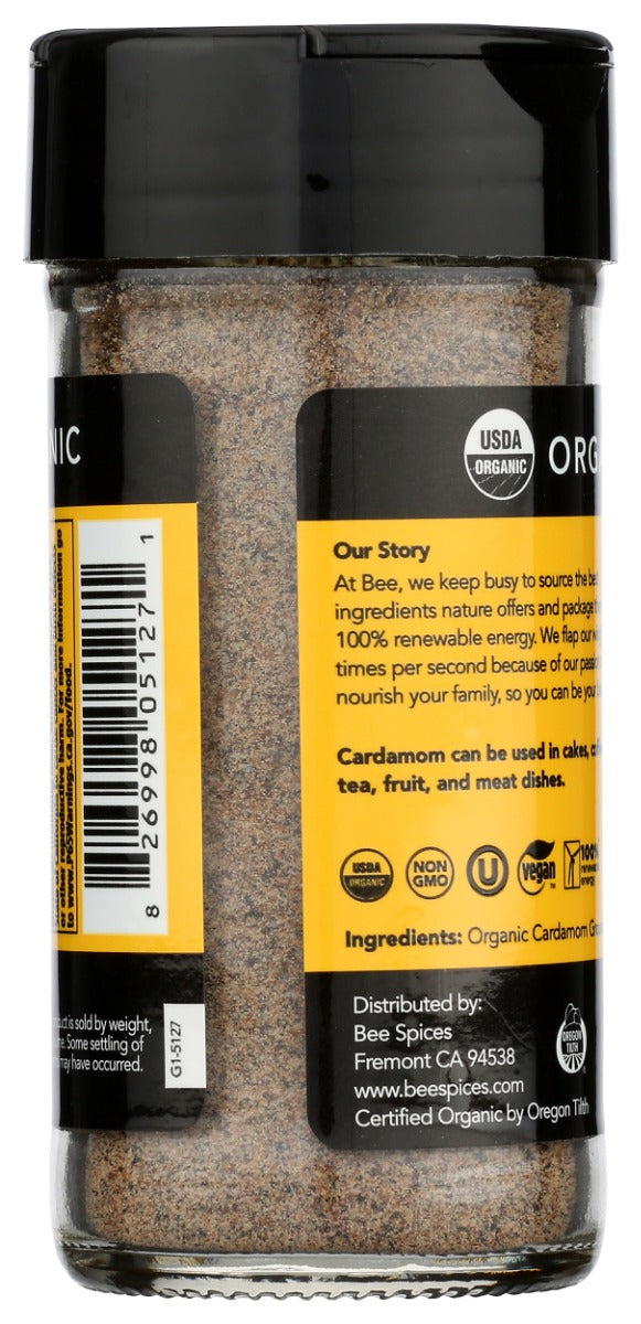 Beespices: Organic Cardamom Ground, 1.7 Oz