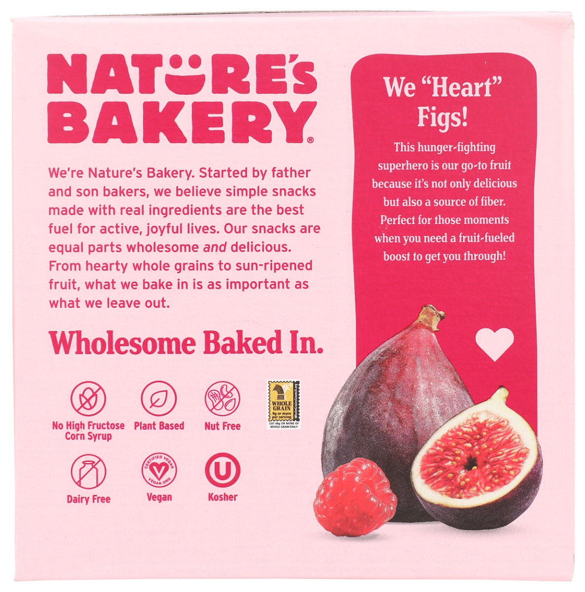 Natures Bakery: Whole Wheat Fig Bars Raspberry, 10 Oz