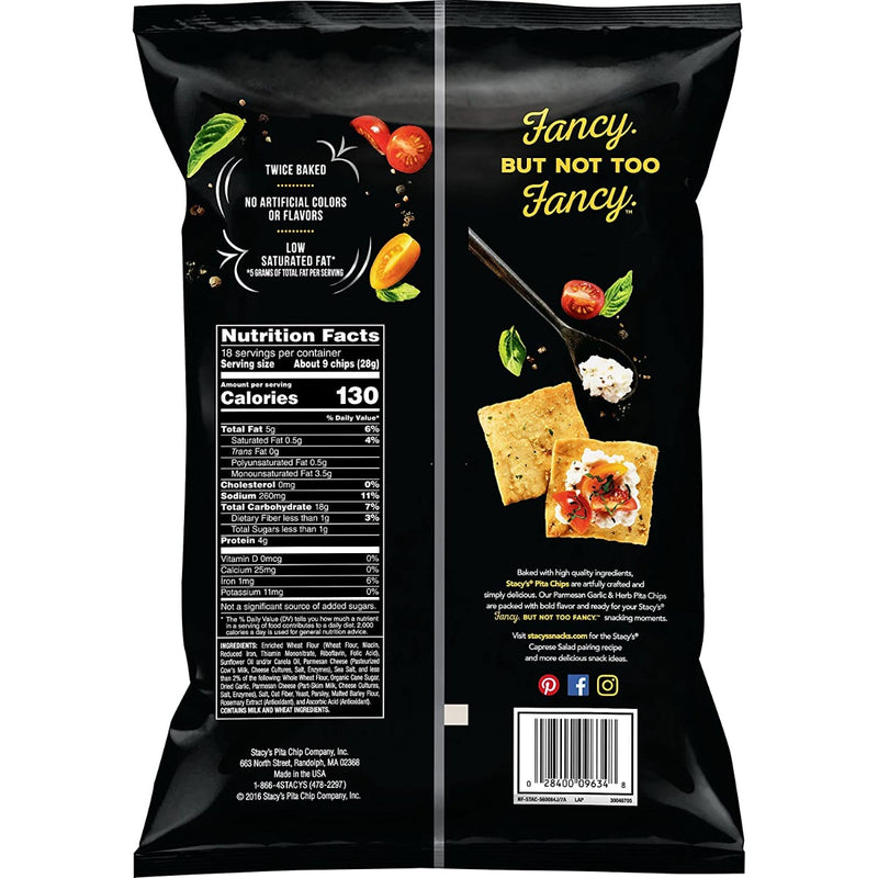 Stacys Pita Chip: Parmesan Garlic Herb Pita Chips, 16 Oz